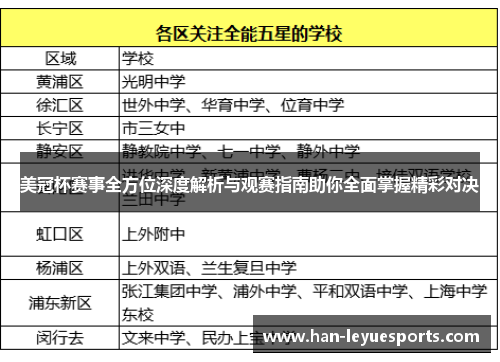 美冠杯赛事全方位深度解析与观赛指南助你全面掌握精彩对决